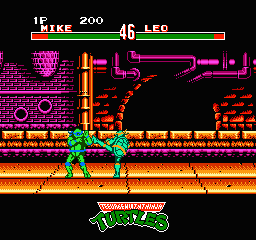 Teenage Mutant Ninja Turtles - Tournament Fighters (USA) In game screenshot